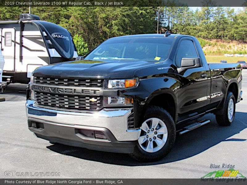 Black / Jet Black 2019 Chevrolet Silverado 1500 WT Regular Cab