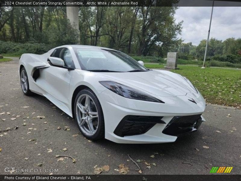 Arctic White / Adrenaline Red 2024 Chevrolet Corvette Stingray Convertible