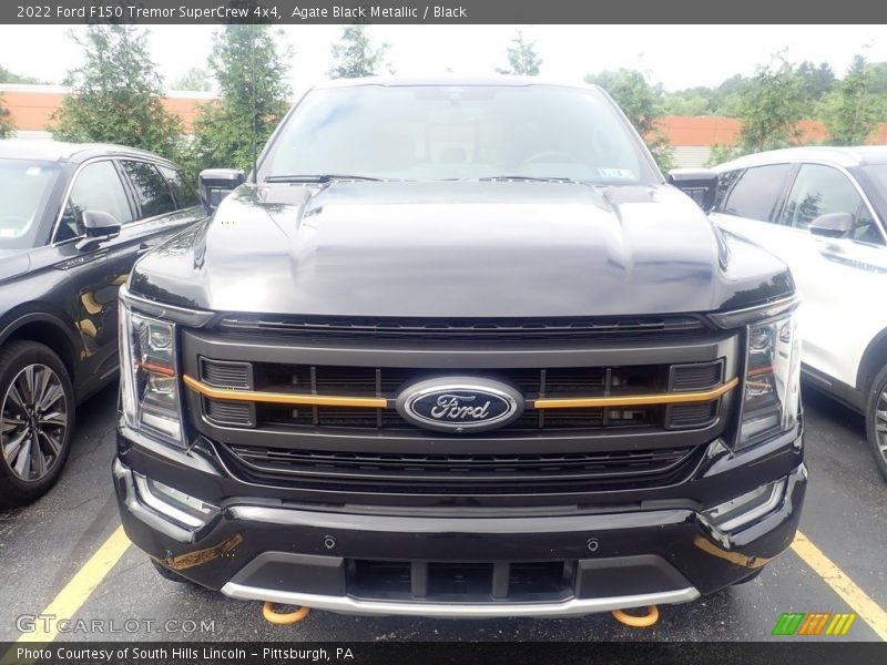 Agate Black Metallic / Black 2022 Ford F150 Tremor SuperCrew 4x4