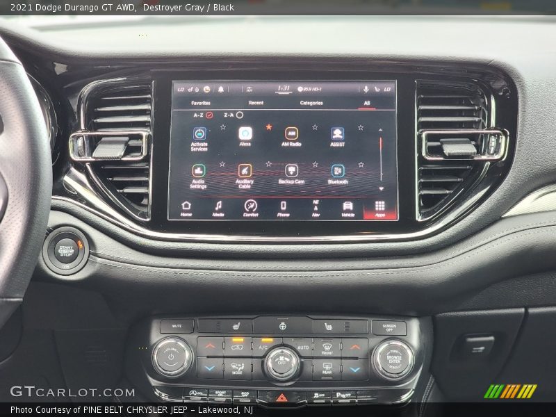 Controls of 2021 Durango GT AWD