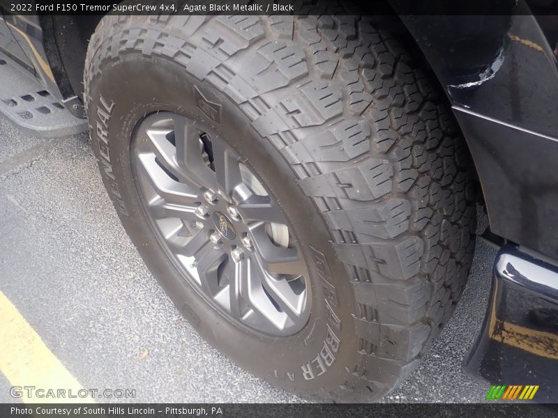 Agate Black Metallic / Black 2022 Ford F150 Tremor SuperCrew 4x4