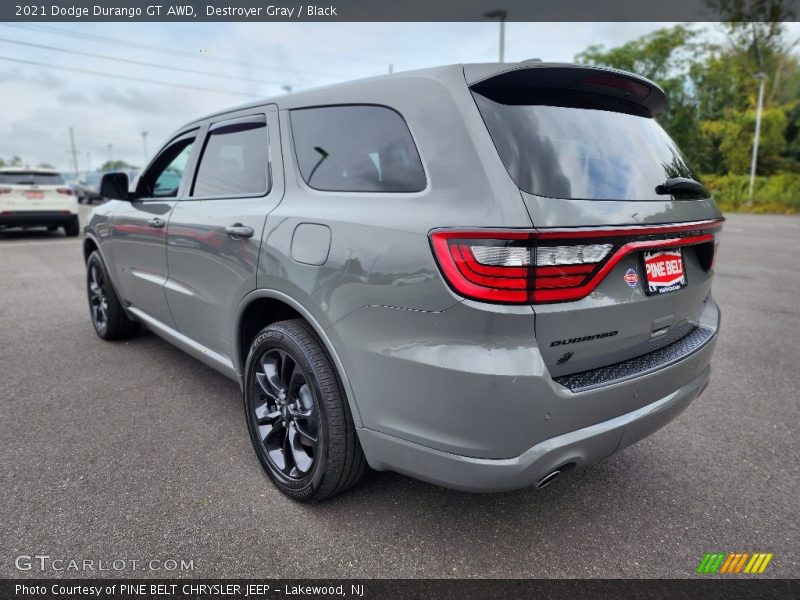 Destroyer Gray / Black 2021 Dodge Durango GT AWD