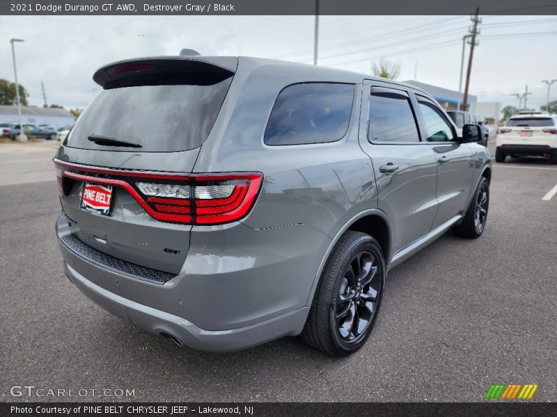Destroyer Gray / Black 2021 Dodge Durango GT AWD