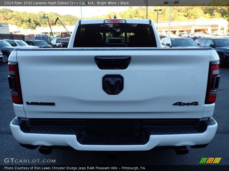 Bright White / Black 2024 Ram 1500 Laramie Night Edition Crew Cab 4x4