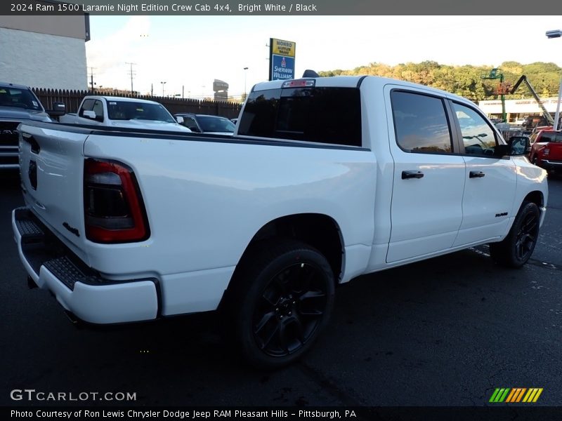 Bright White / Black 2024 Ram 1500 Laramie Night Edition Crew Cab 4x4