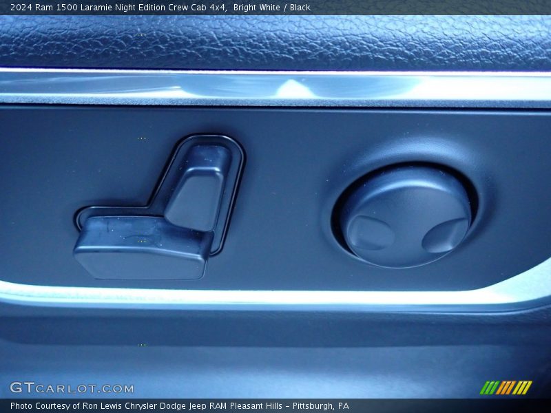 Bright White / Black 2024 Ram 1500 Laramie Night Edition Crew Cab 4x4