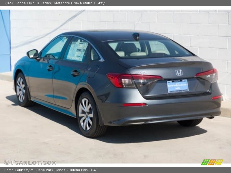 Meteorite Gray Metallic / Gray 2024 Honda Civic LX Sedan