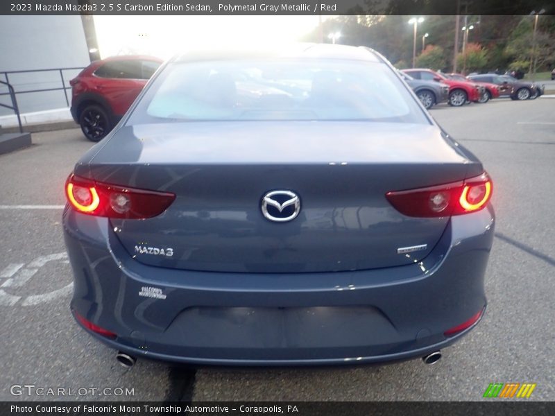 Polymetal Gray Metallic / Red 2023 Mazda Mazda3 2.5 S Carbon Edition Sedan