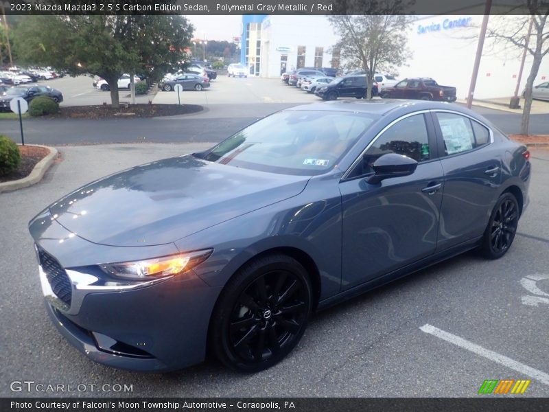 Front 3/4 View of 2023 Mazda3 2.5 S Carbon Edition Sedan
