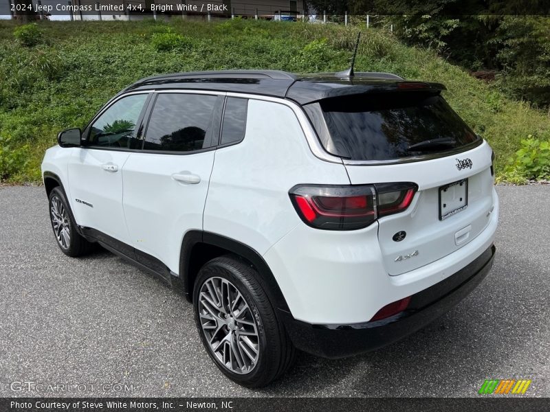 Bright White / Black 2024 Jeep Compass Limited 4x4