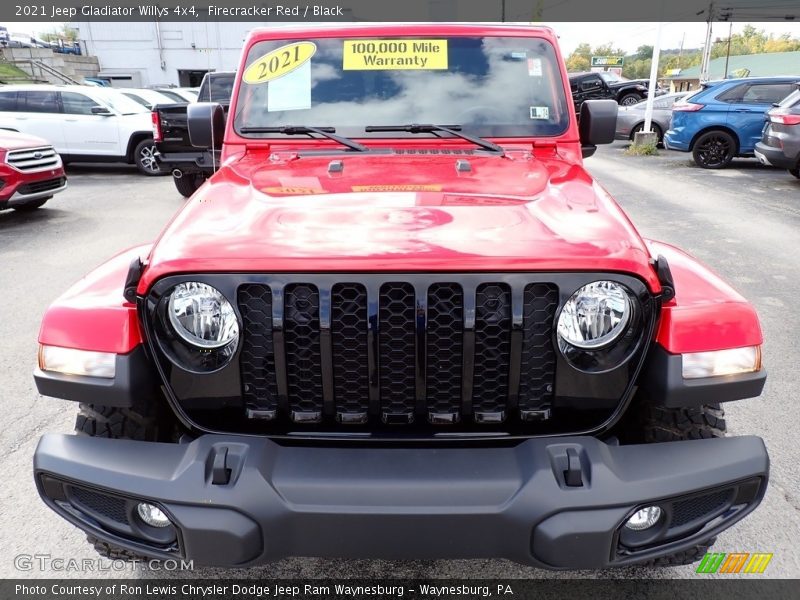 Firecracker Red / Black 2021 Jeep Gladiator Willys 4x4