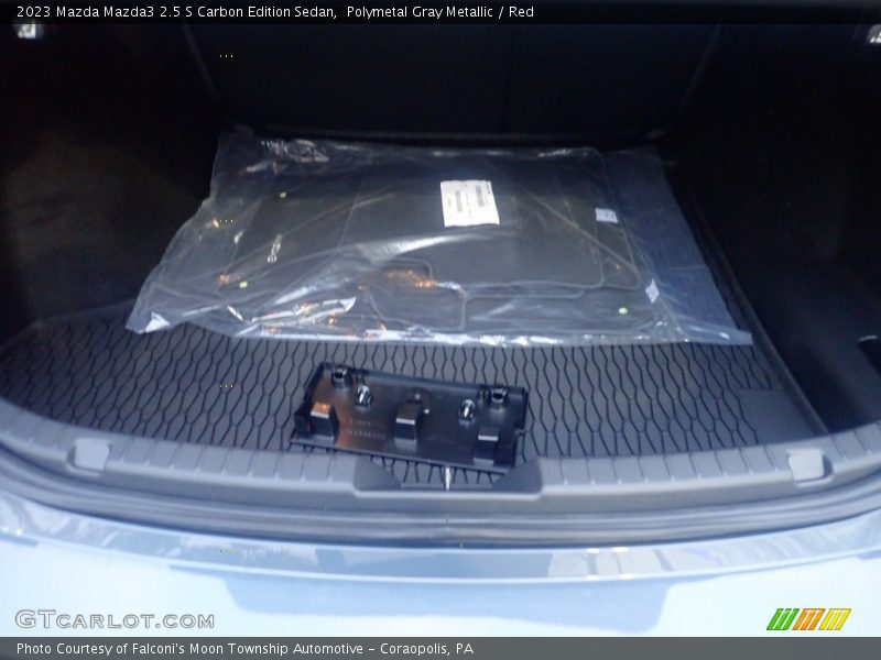 Polymetal Gray Metallic / Red 2023 Mazda Mazda3 2.5 S Carbon Edition Sedan