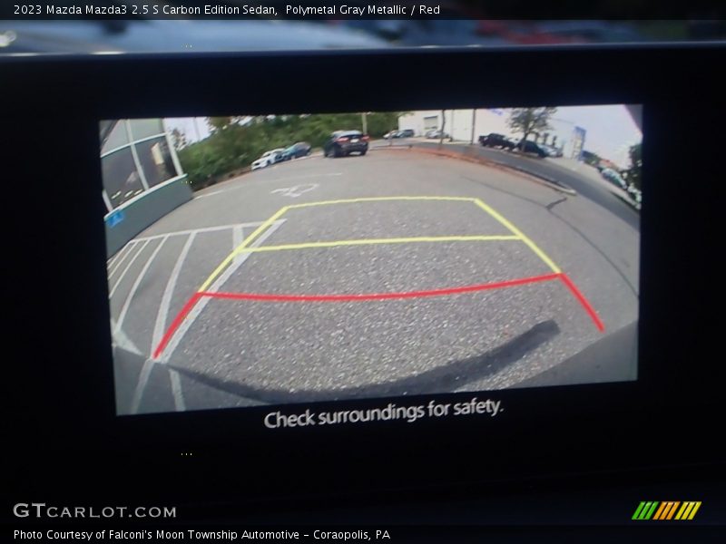 Polymetal Gray Metallic / Red 2023 Mazda Mazda3 2.5 S Carbon Edition Sedan