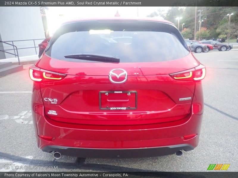 Soul Red Crystal Metallic / Parchment 2024 Mazda CX-5 S Premium Plus AWD