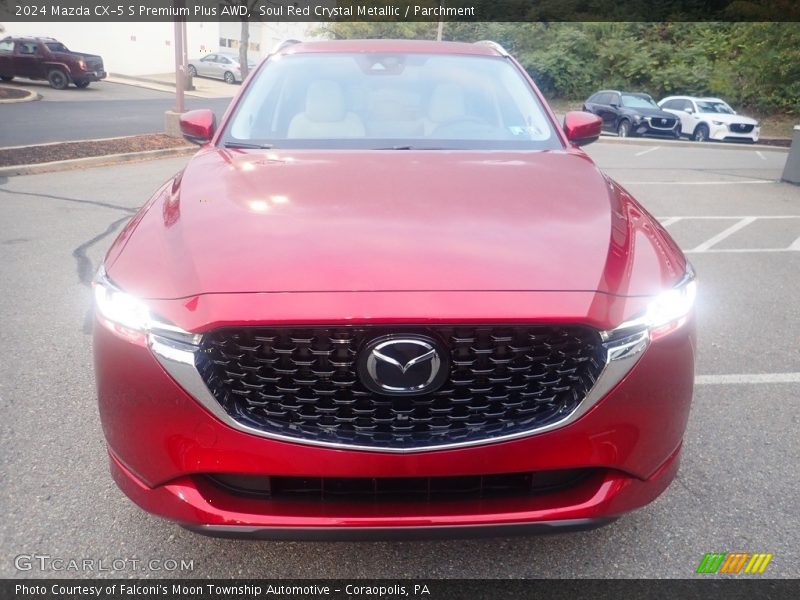 Soul Red Crystal Metallic / Parchment 2024 Mazda CX-5 S Premium Plus AWD