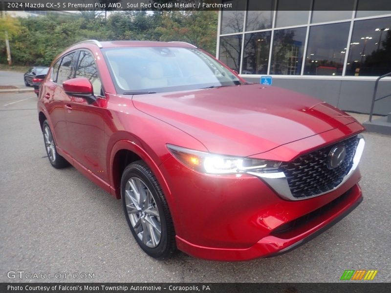 Soul Red Crystal Metallic / Parchment 2024 Mazda CX-5 S Premium Plus AWD