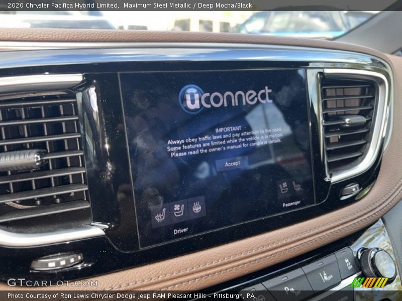 Maximum Steel Metallic / Deep Mocha/Black 2020 Chrysler Pacifica Hybrid Limited