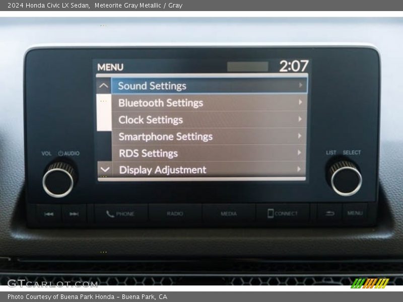 Meteorite Gray Metallic / Gray 2024 Honda Civic LX Sedan
