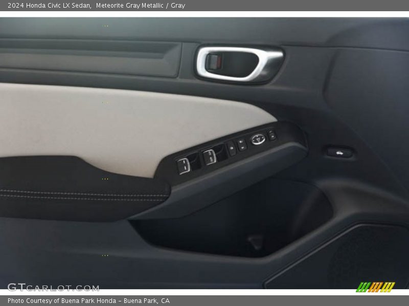 Meteorite Gray Metallic / Gray 2024 Honda Civic LX Sedan
