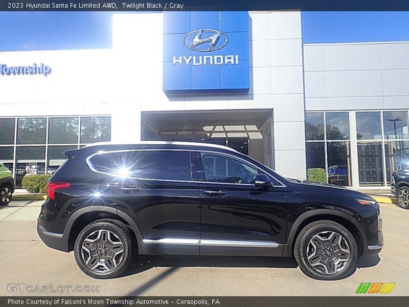 Twilight Black / Gray 2023 Hyundai Santa Fe Limited AWD