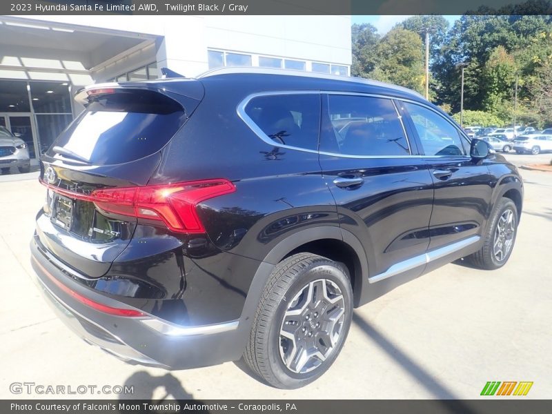 Twilight Black / Gray 2023 Hyundai Santa Fe Limited AWD