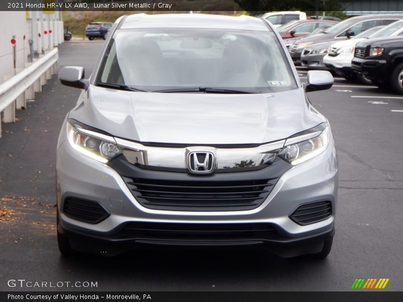 Lunar Silver Metallic / Gray 2021 Honda HR-V LX AWD