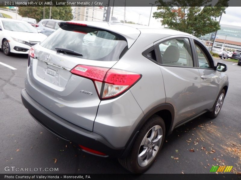Lunar Silver Metallic / Gray 2021 Honda HR-V LX AWD