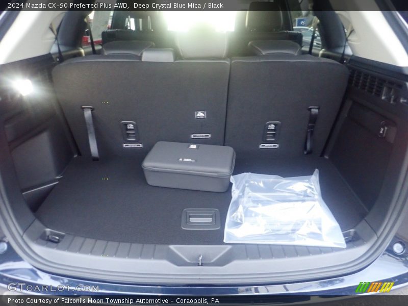 Deep Crystal Blue Mica / Black 2024 Mazda CX-90 Preferred Plus AWD