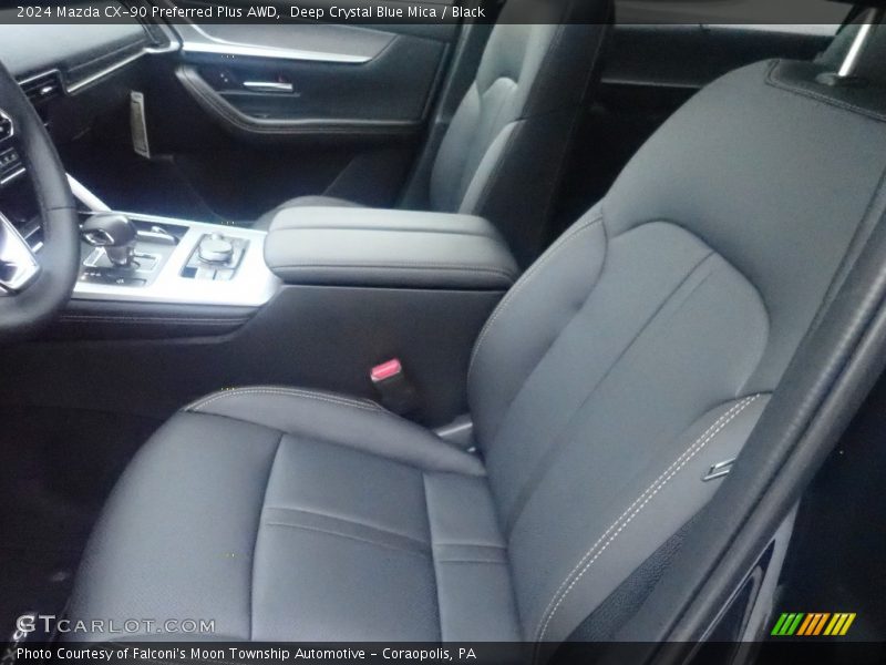Deep Crystal Blue Mica / Black 2024 Mazda CX-90 Preferred Plus AWD