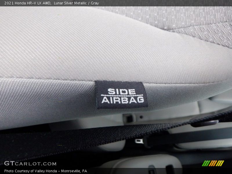 Lunar Silver Metallic / Gray 2021 Honda HR-V LX AWD