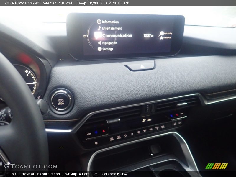 Deep Crystal Blue Mica / Black 2024 Mazda CX-90 Preferred Plus AWD