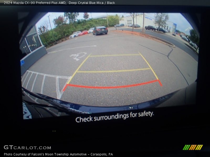 Deep Crystal Blue Mica / Black 2024 Mazda CX-90 Preferred Plus AWD