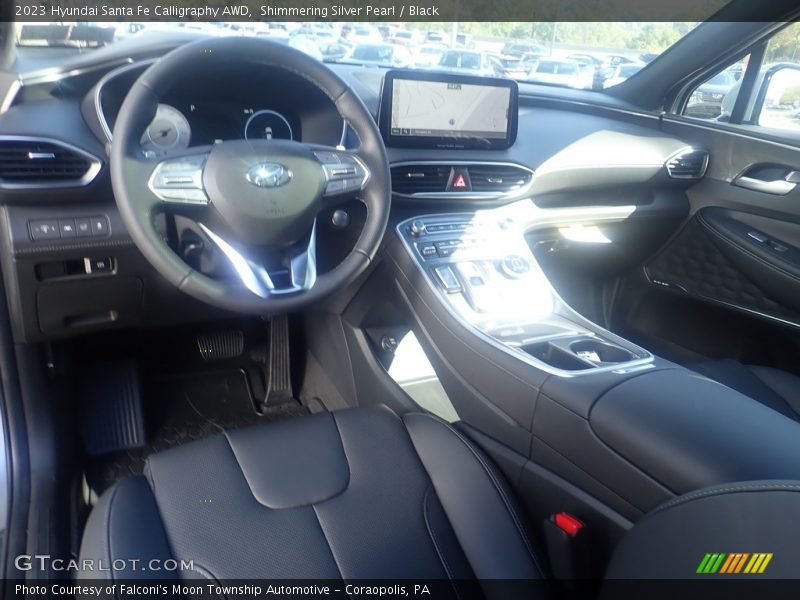 Shimmering Silver Pearl / Black 2023 Hyundai Santa Fe Calligraphy AWD