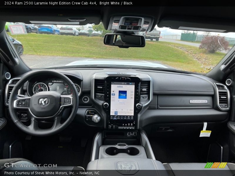 Dashboard of 2024 2500 Laramie Night Edition Crew Cab 4x4