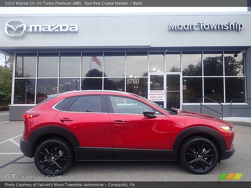 Soul Red Crystal Metallic / Black 2023 Mazda CX-30 Turbo Premium AWD