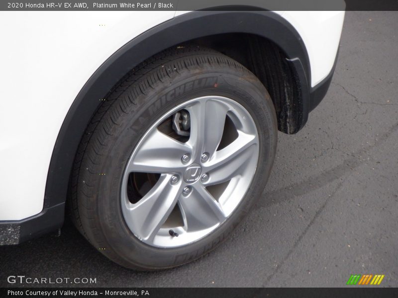 Platinum White Pearl / Black 2020 Honda HR-V EX AWD