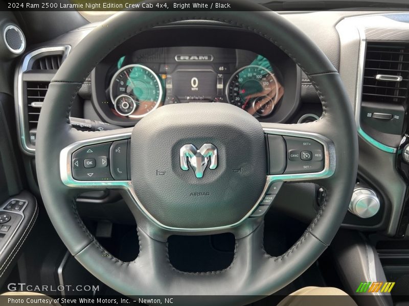  2024 2500 Laramie Night Edition Crew Cab 4x4 Steering Wheel