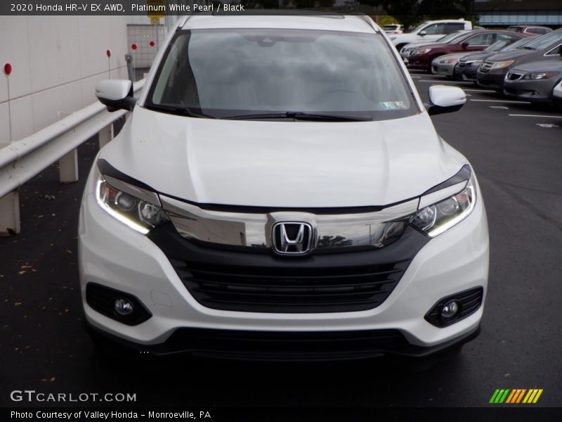 Platinum White Pearl / Black 2020 Honda HR-V EX AWD