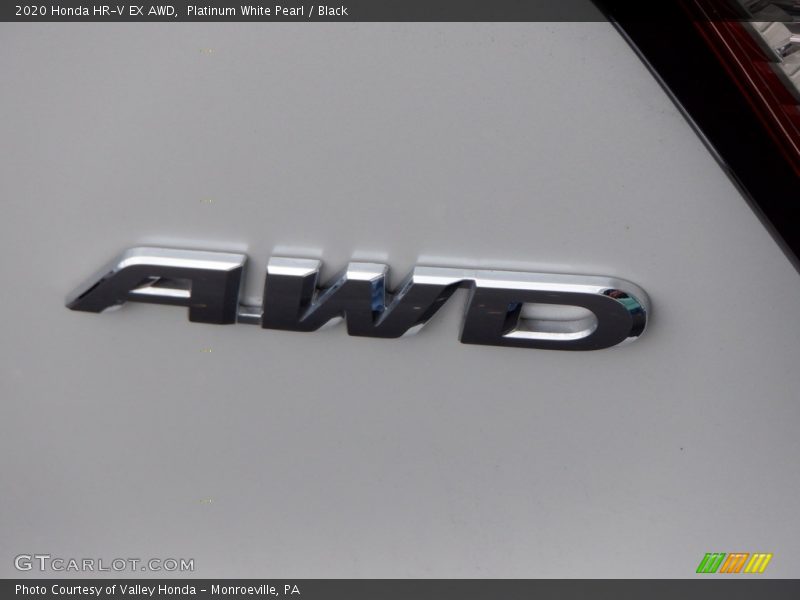 Platinum White Pearl / Black 2020 Honda HR-V EX AWD