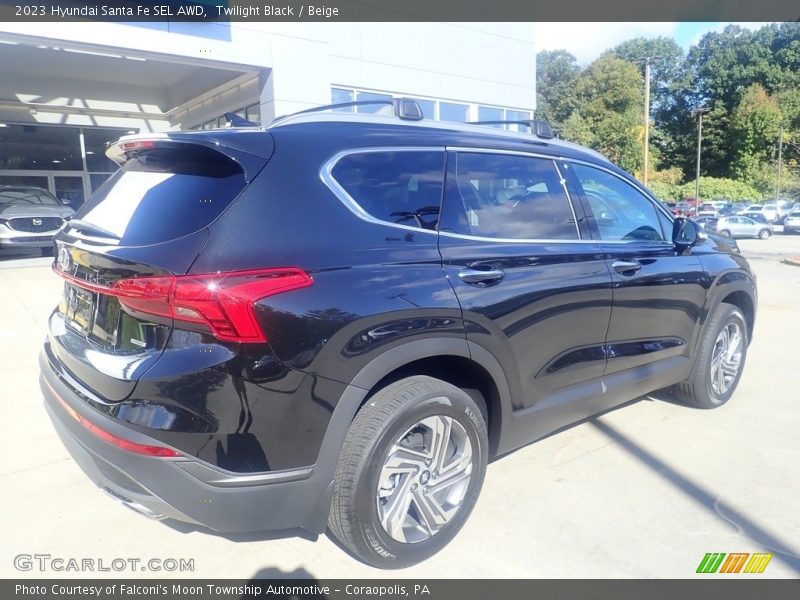 Twilight Black / Beige 2023 Hyundai Santa Fe SEL AWD