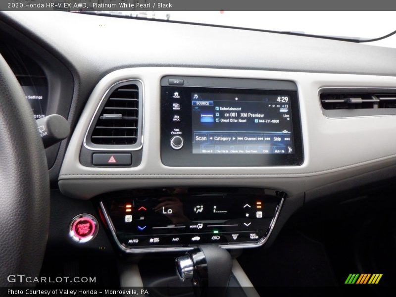 Platinum White Pearl / Black 2020 Honda HR-V EX AWD
