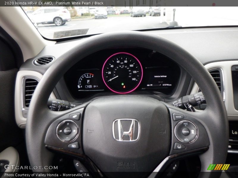Platinum White Pearl / Black 2020 Honda HR-V EX AWD