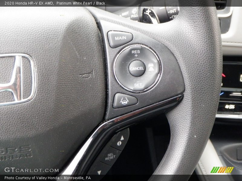 Platinum White Pearl / Black 2020 Honda HR-V EX AWD