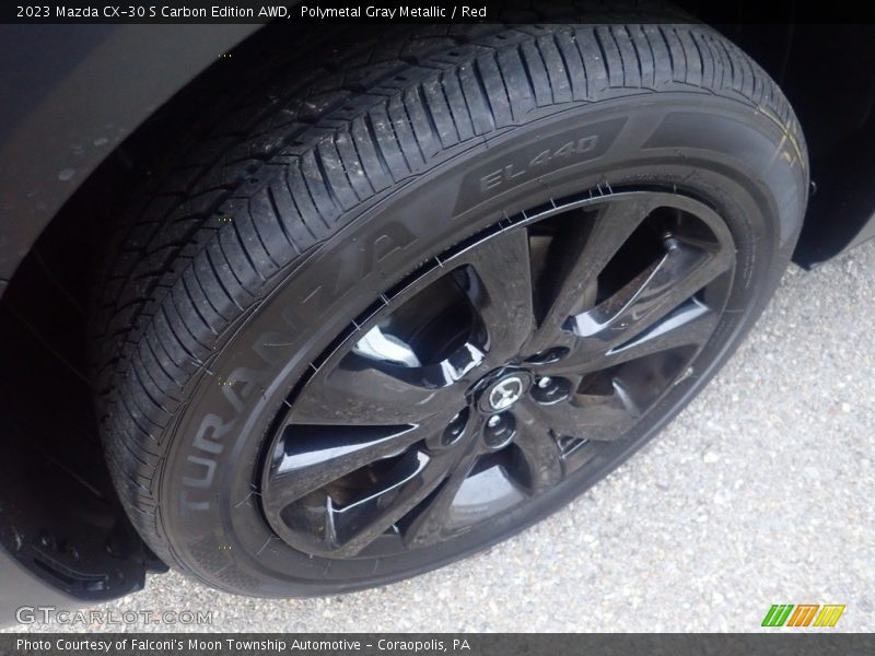 Polymetal Gray Metallic / Red 2023 Mazda CX-30 S Carbon Edition AWD