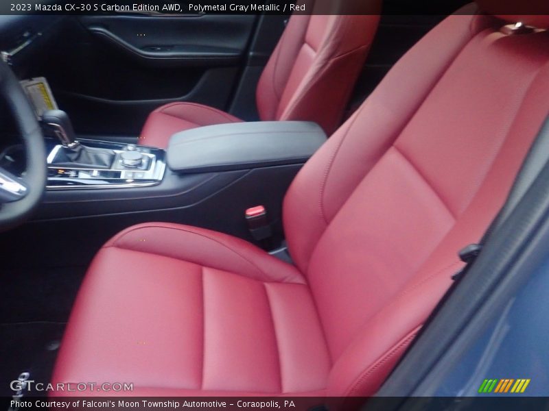 Polymetal Gray Metallic / Red 2023 Mazda CX-30 S Carbon Edition AWD