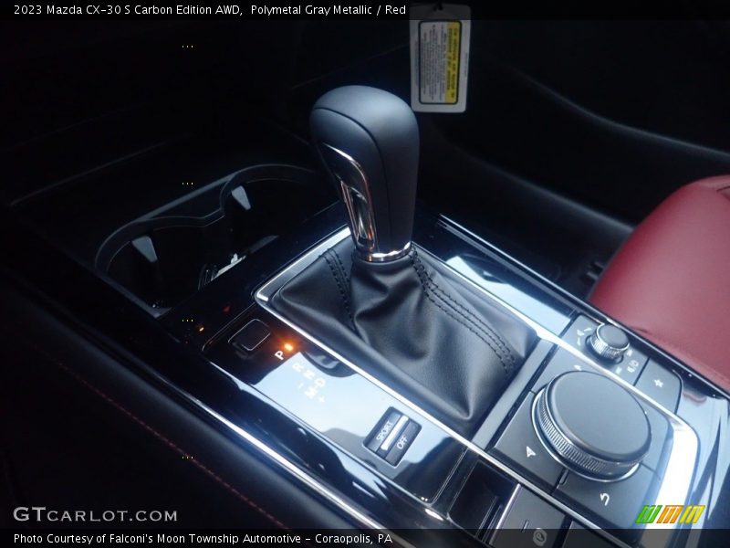 Polymetal Gray Metallic / Red 2023 Mazda CX-30 S Carbon Edition AWD