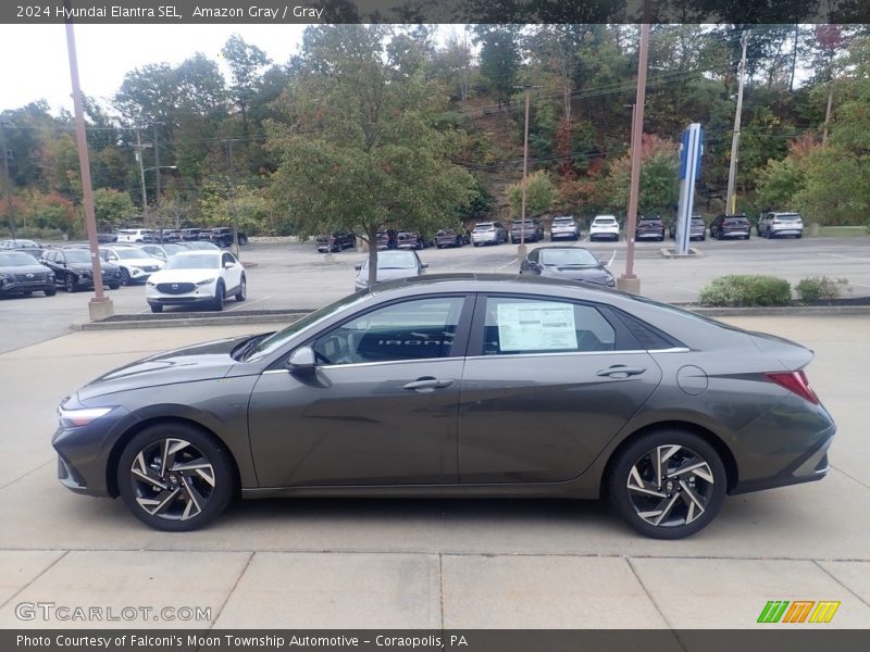 Amazon Gray / Gray 2024 Hyundai Elantra SEL