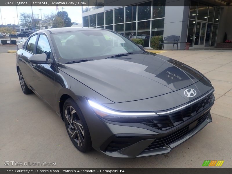 Amazon Gray / Gray 2024 Hyundai Elantra SEL