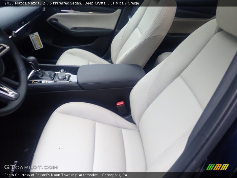 Deep Crystal Blue Mica / Greige 2023 Mazda Mazda3 2.5 S Preferred Sedan
