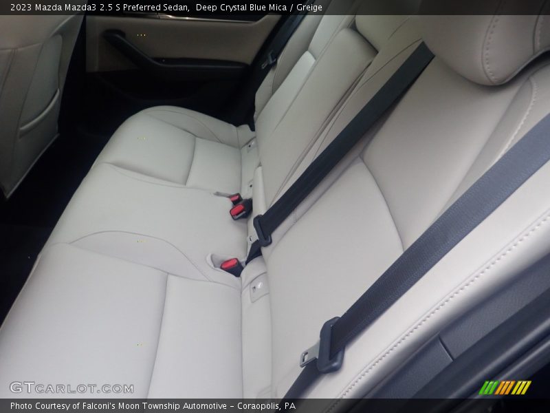 Deep Crystal Blue Mica / Greige 2023 Mazda Mazda3 2.5 S Preferred Sedan